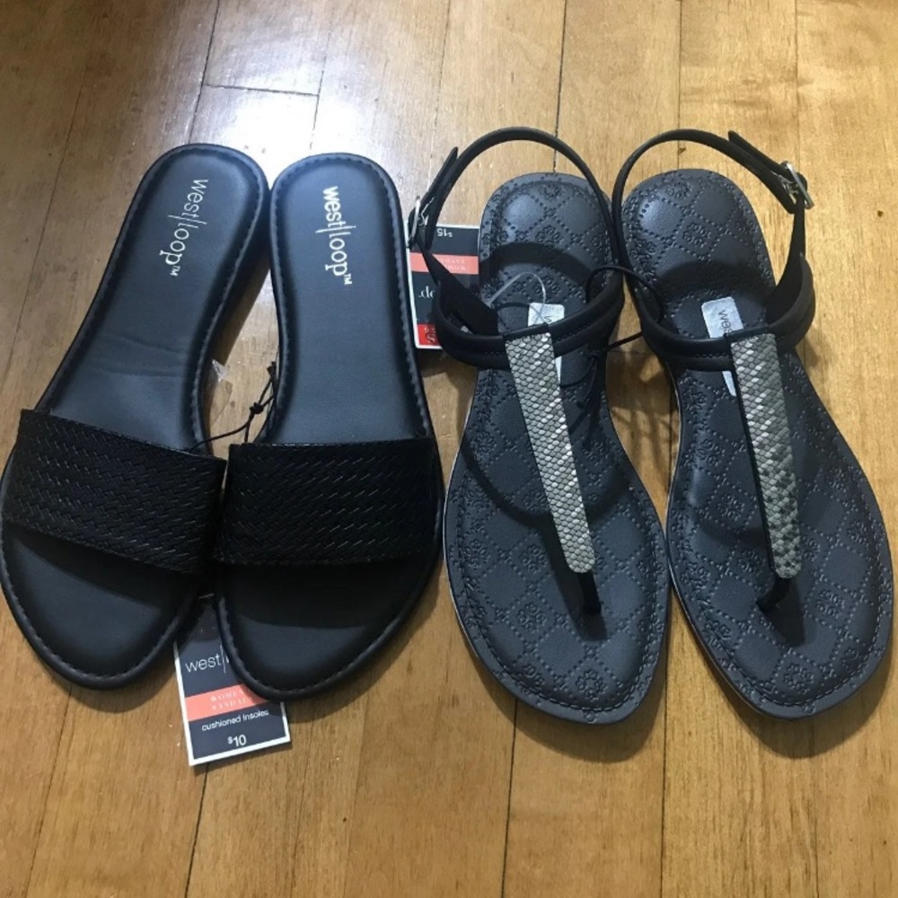 Size 6 women’s sandals with tags